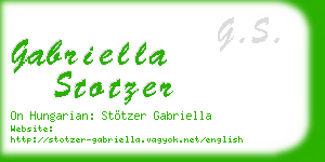 gabriella stotzer business card